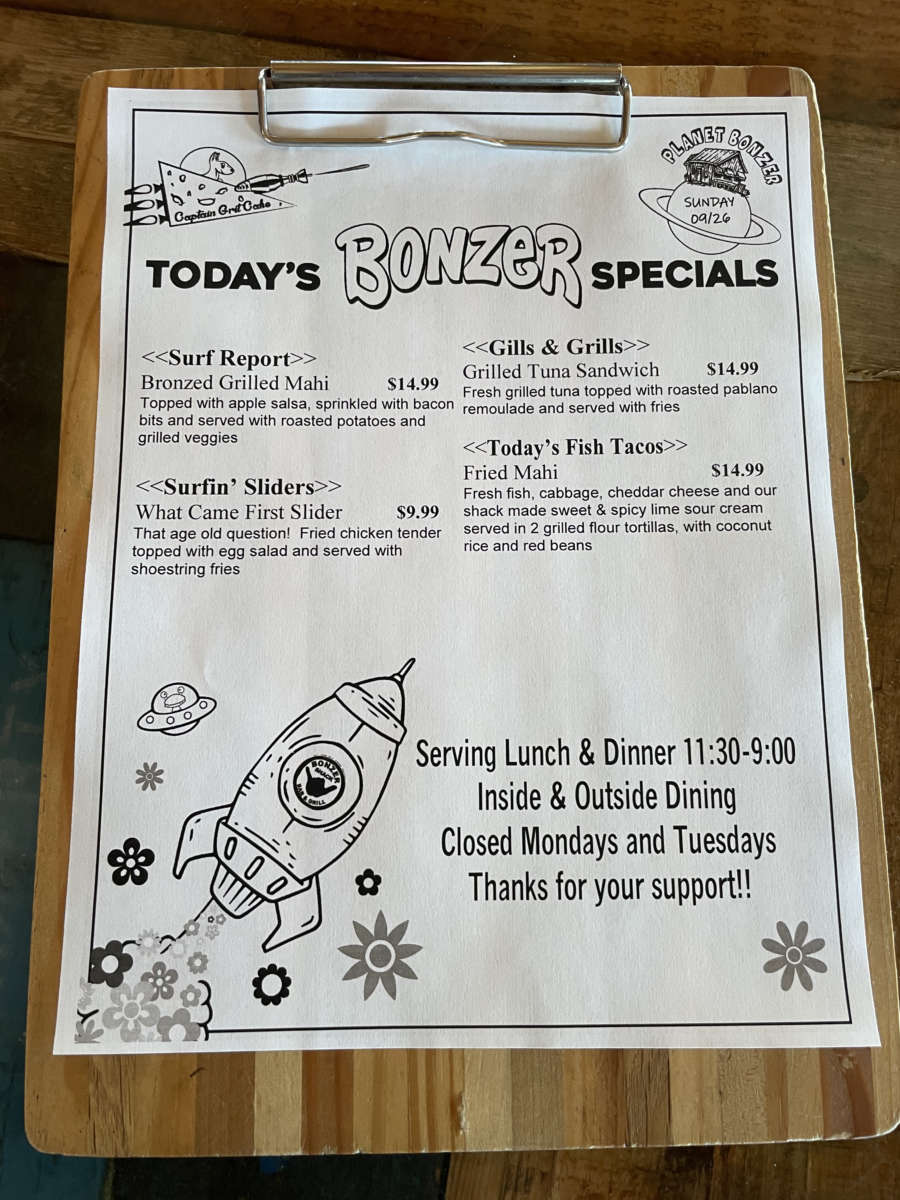 LUNCH SPECIALS   09/26