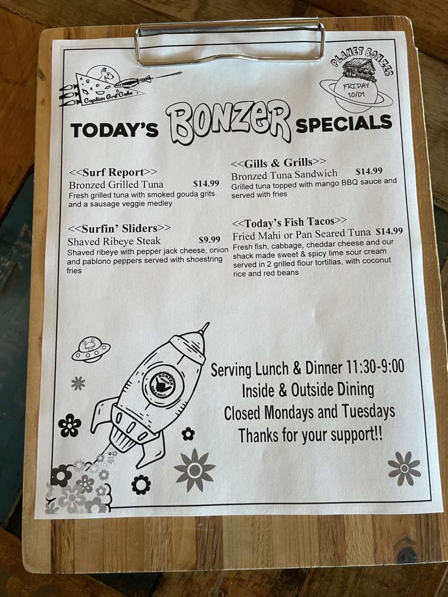 LUNCH SPECIALS   10/01