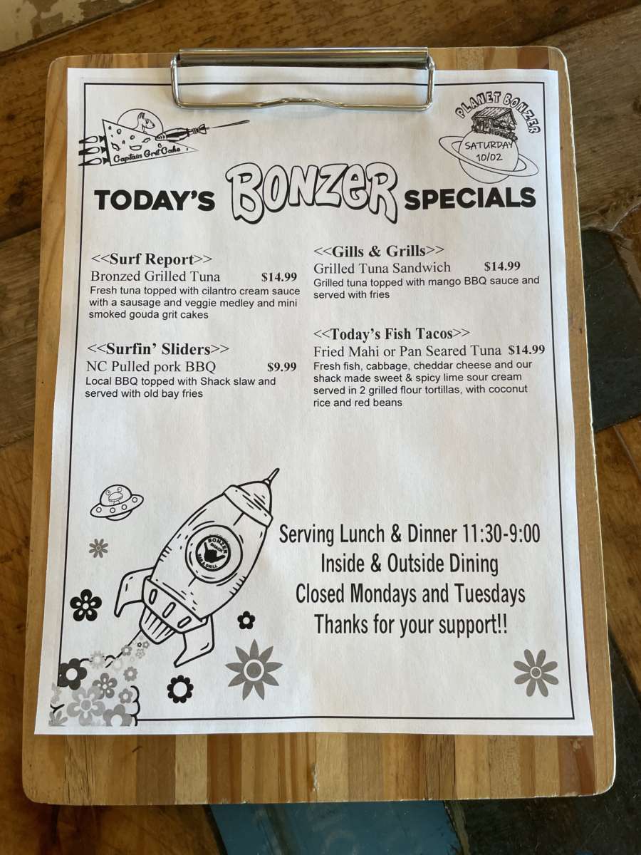 LUNCH SPECIALS   10/02